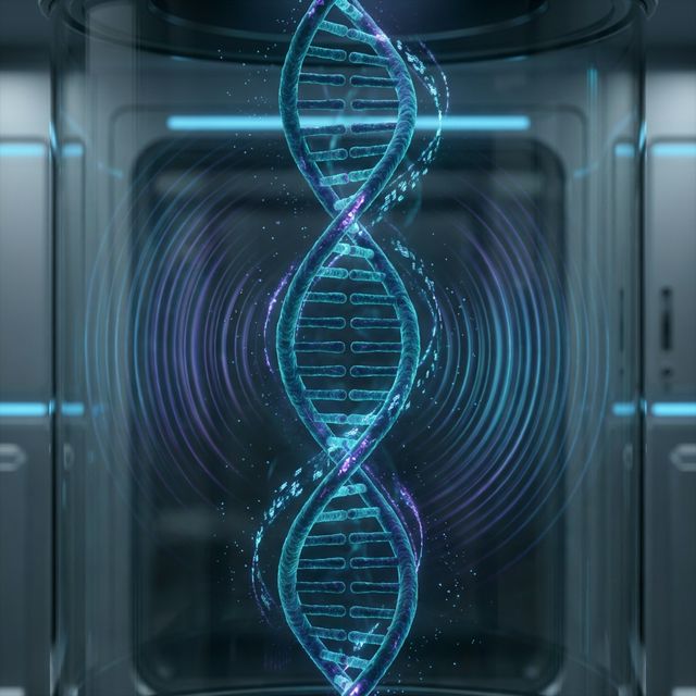 DNA double helix receiving and transmitting luminous energy waves